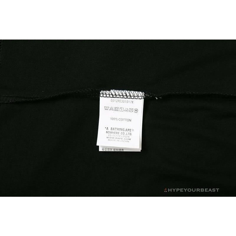 BAPE Blue Ape Head Green Storm Tee Shirt 'BLACK'