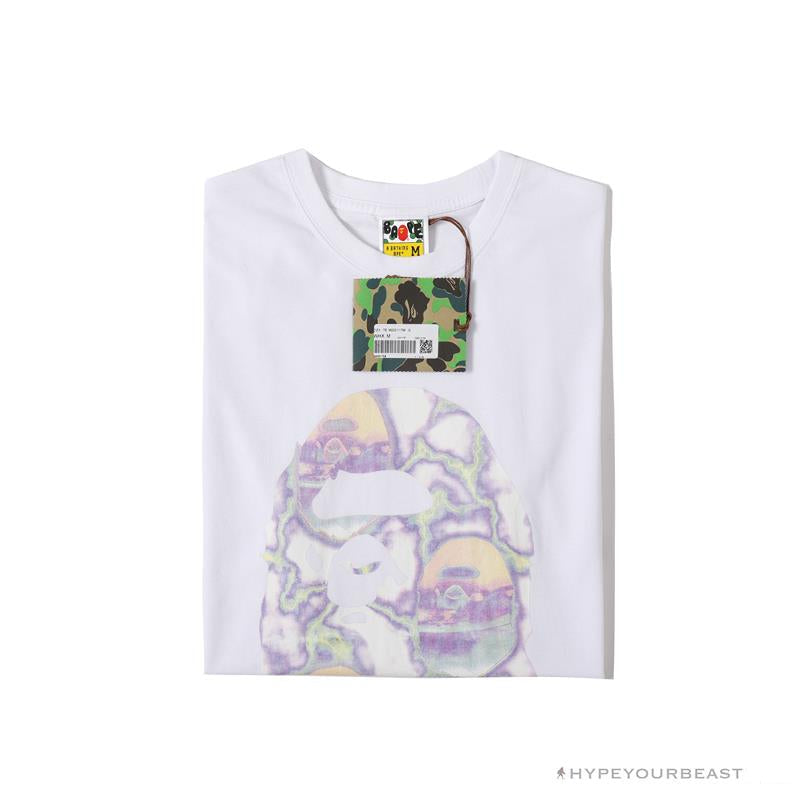 BAPE Great Ape Head Symphony Lightning Tee Shirt 'WHITE'