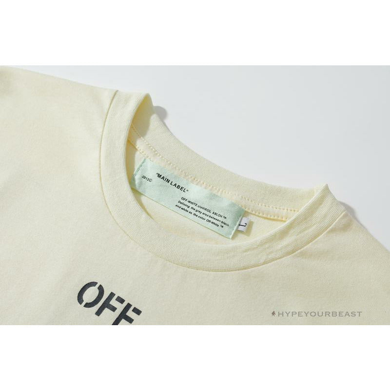 OFF-WHITE Flower Edition Tee Shirt 'BEIGE'