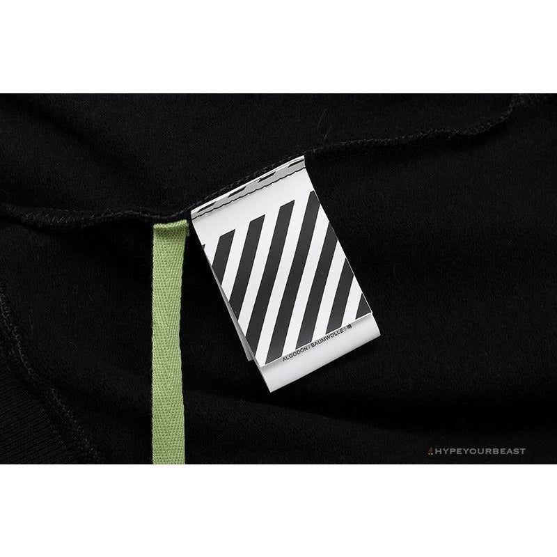 OFF-WHITE New Madonna Painting Cotton Terry Long Sleeve Shirt 'BLACK'