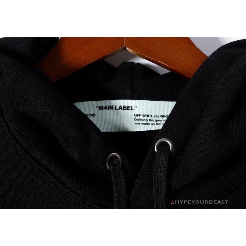 OFF-WHITE Green Arrow Hoodie 'BLACK'