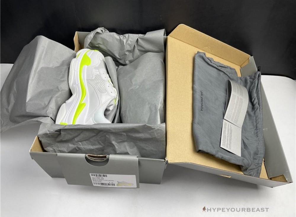 BCG Triple S White Neon Yellow