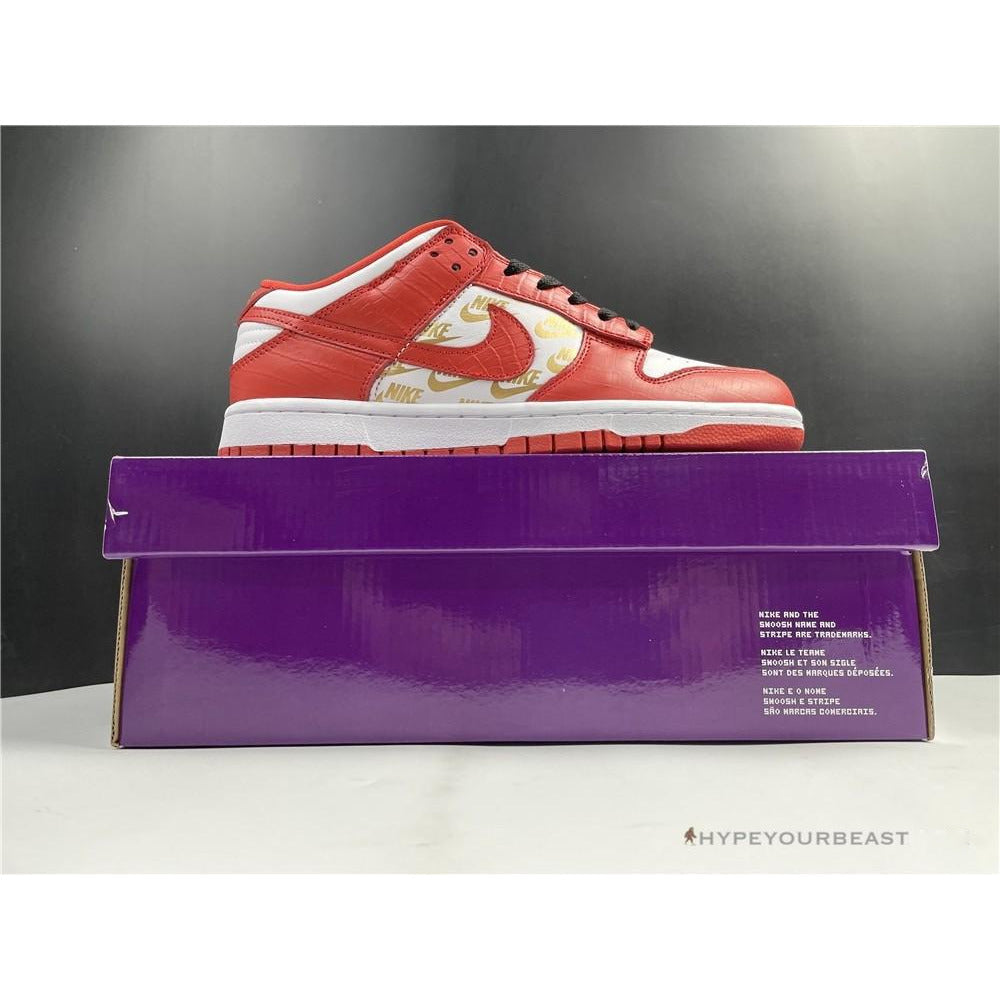 Nike SB Dunk Low Gold Red