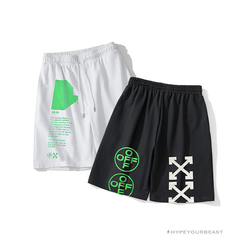 OFF-WHITE Golden Ratio Shorts 'WHITE'