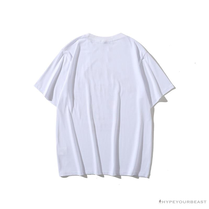 BAPE Violent Bear Color Stitching Tee Shirt 'WHITE'