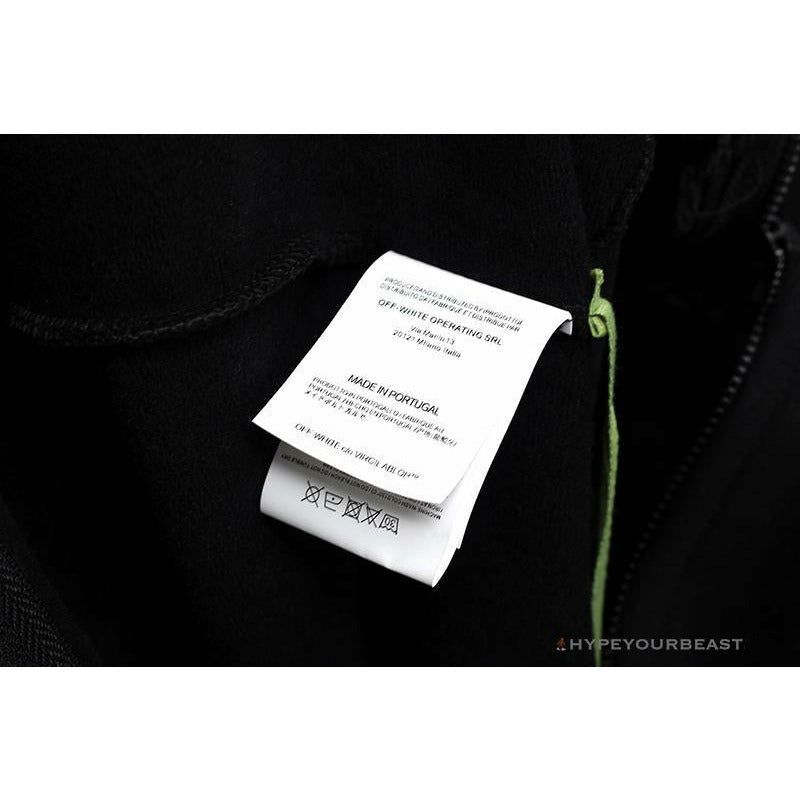 OFF-WHITE Angel Jesus Religious Print Hoodie 'BLACK'