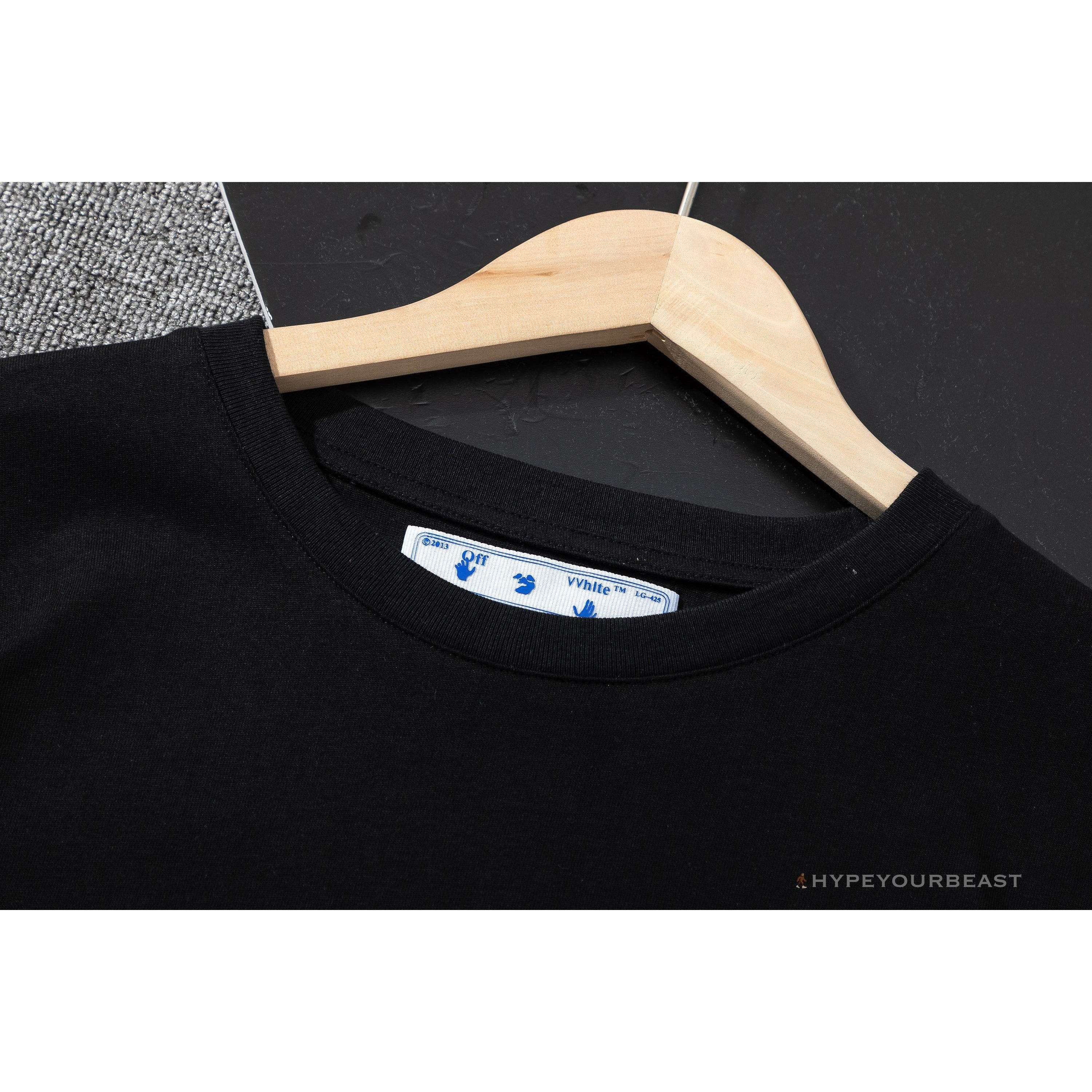 OFF-WHITE Red Flash Cross Arrow Tee Shirt 'BLACK'