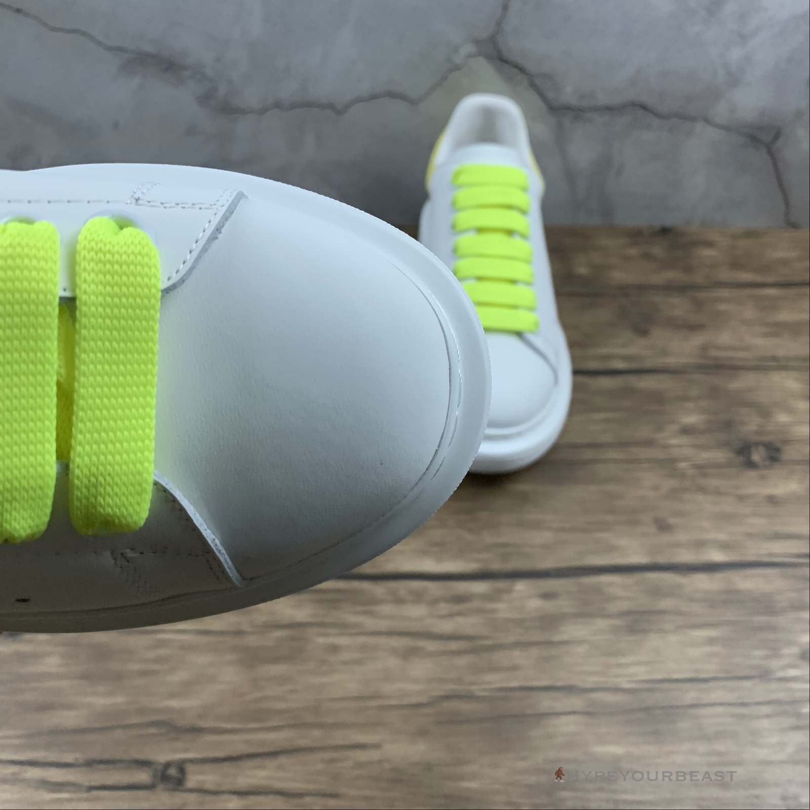 Alexander McQueen White / Highlighter Yellow
