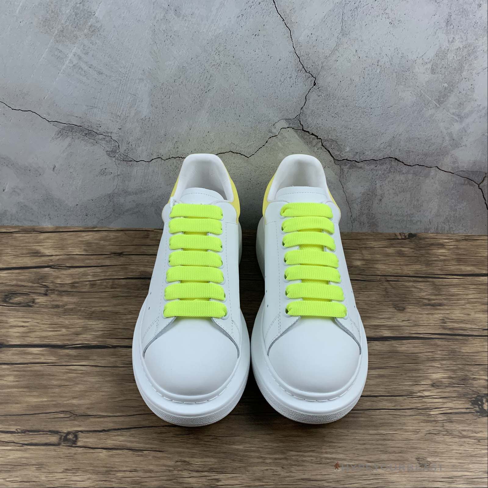 Alexander McQueen White / Highlighter Yellow