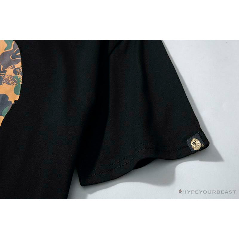 BAPE x MCM Camouflage Ape Head Tee Shirt 'BLACK'