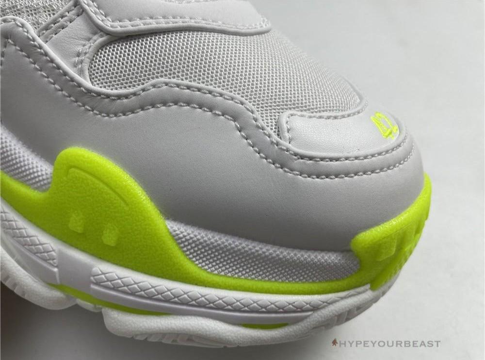 BCG Triple S White Neon Yellow