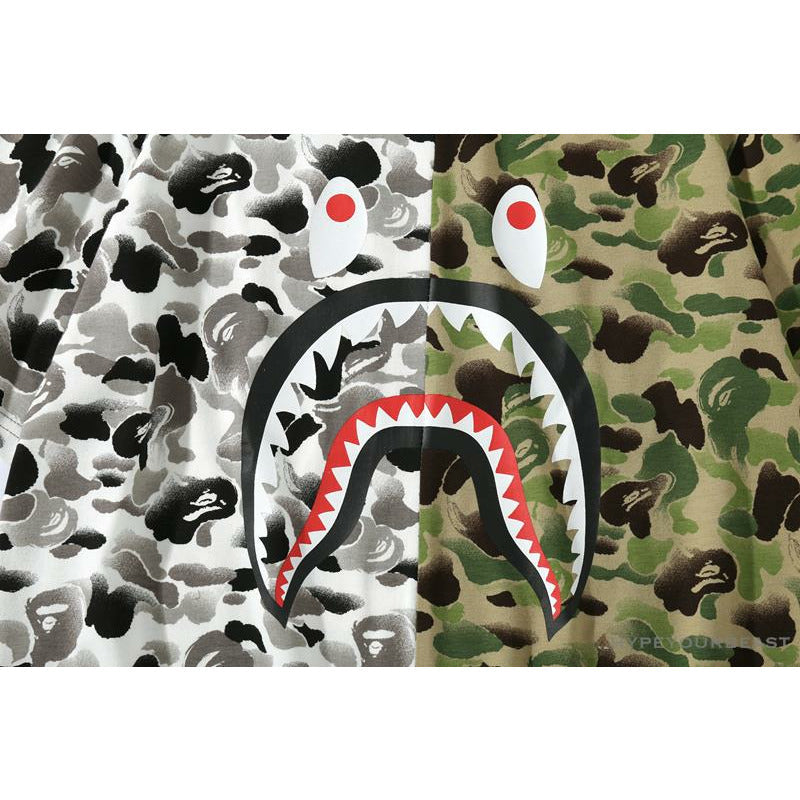 BAPE Chinese Style Ink 10th Anniversary Camouflage Tee Shirt 'Green & White'