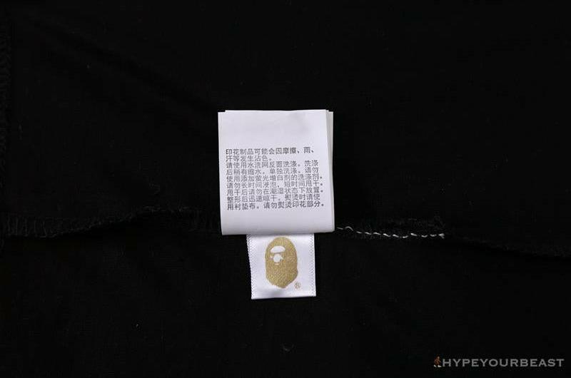 BAPE Baby Milo Color Letter Monkey Tee Shirt 'BLACK'