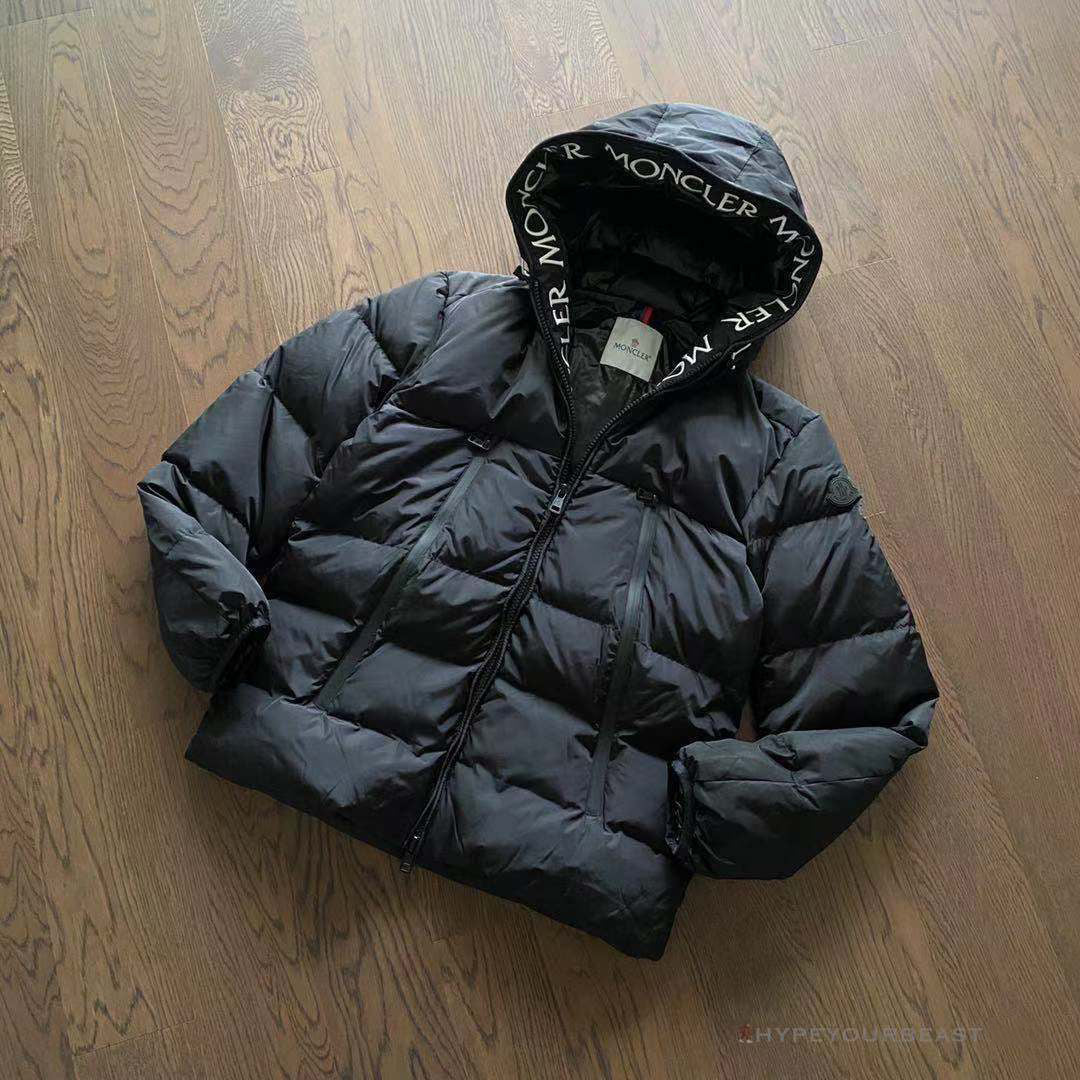 Moncler Puffer Jacket Black Hooded