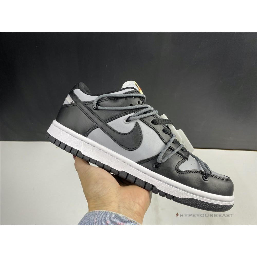 Off White X Nike Dunk Low Black / Grey