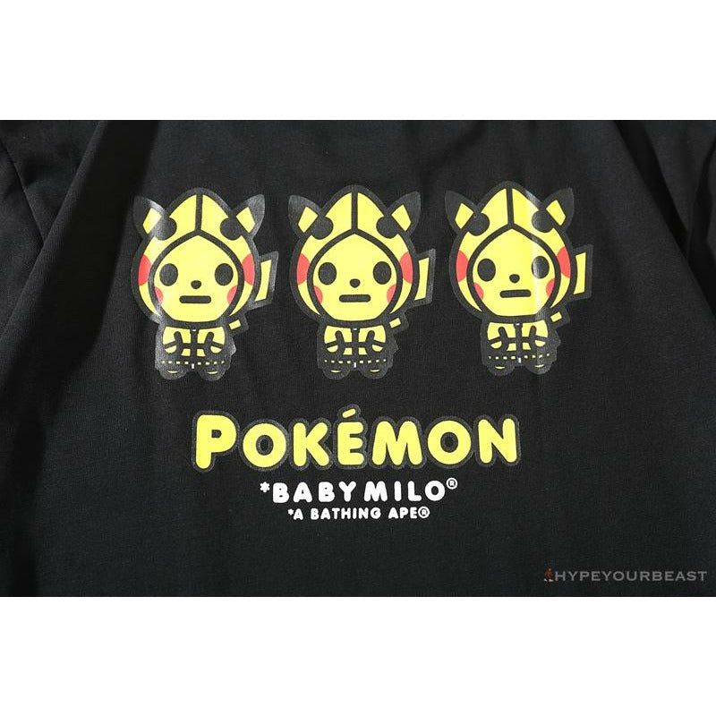 BAPE Baby Milo Pocket Pikachu Tee Shirt 'BLACK'