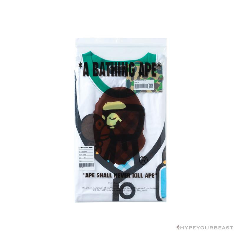 BAPE Baby Milo Cartoon Vest Color Matching Tee Shirt