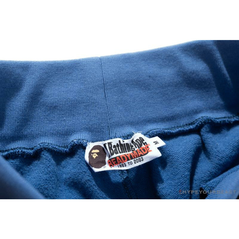 BAPE x READYMADE Tiger Head Foam Camouflage Shorts 'BLUE'