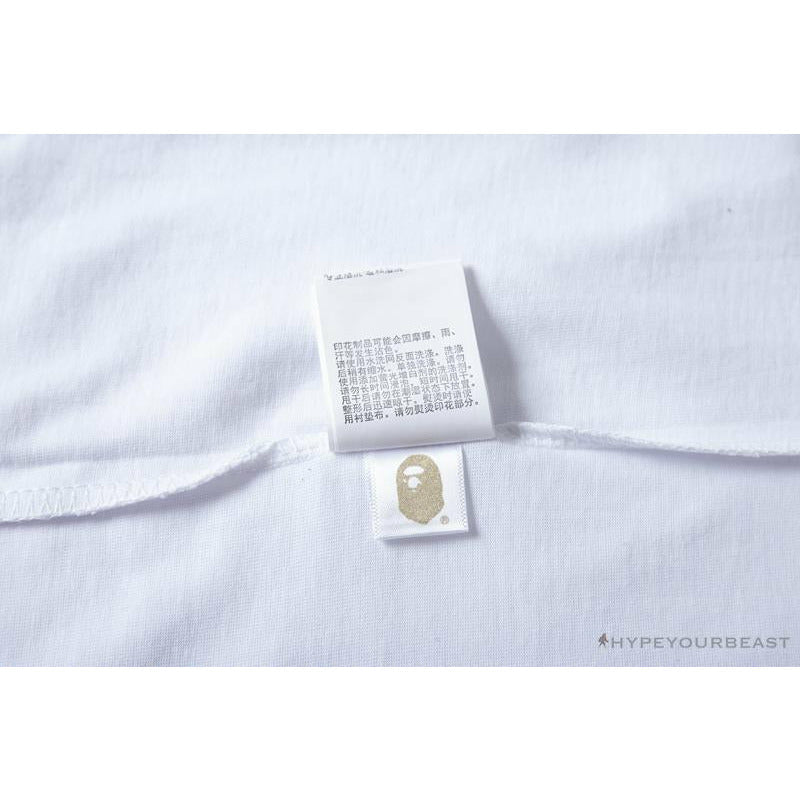 BAPE Readymade Small Bee Camouflage Letter Tee Shirt 'BLUE'