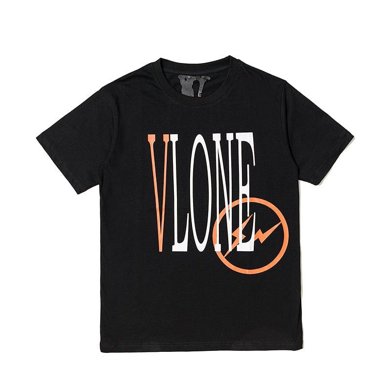 Vlone Orange and Black Tee Shirt