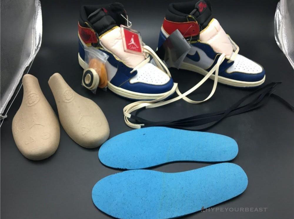 Jordan 1 Retro High Union Los Angeles Storm Blue Blue Toes