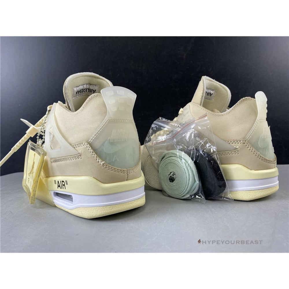 Off White X Air Jordan 4 Sail