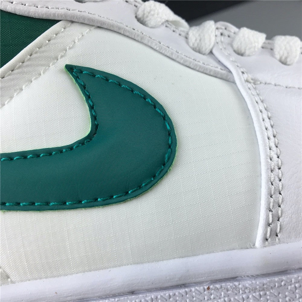 Air Jordan 1 Mid White Mystic Green