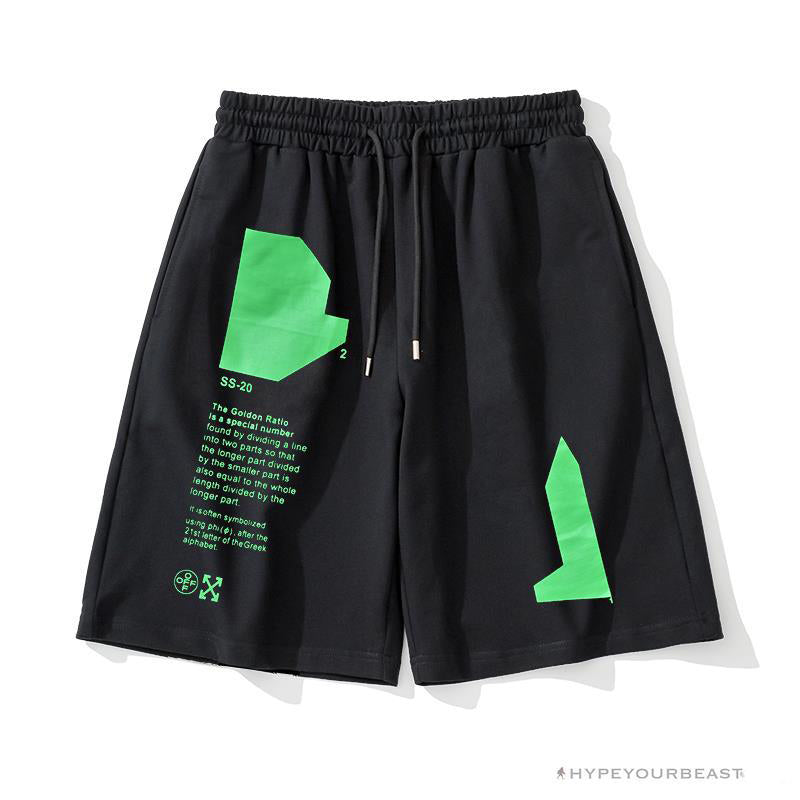 OFF-WHITE Golden Ratio Shorts 'BLACK'