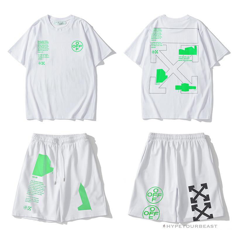 OFF-WHITE Golden Ratio Shorts 'WHITE'