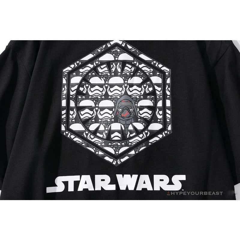 BAPE x Star Wars Collaboration Black Warrior Tee Shirt 'BLACK'
