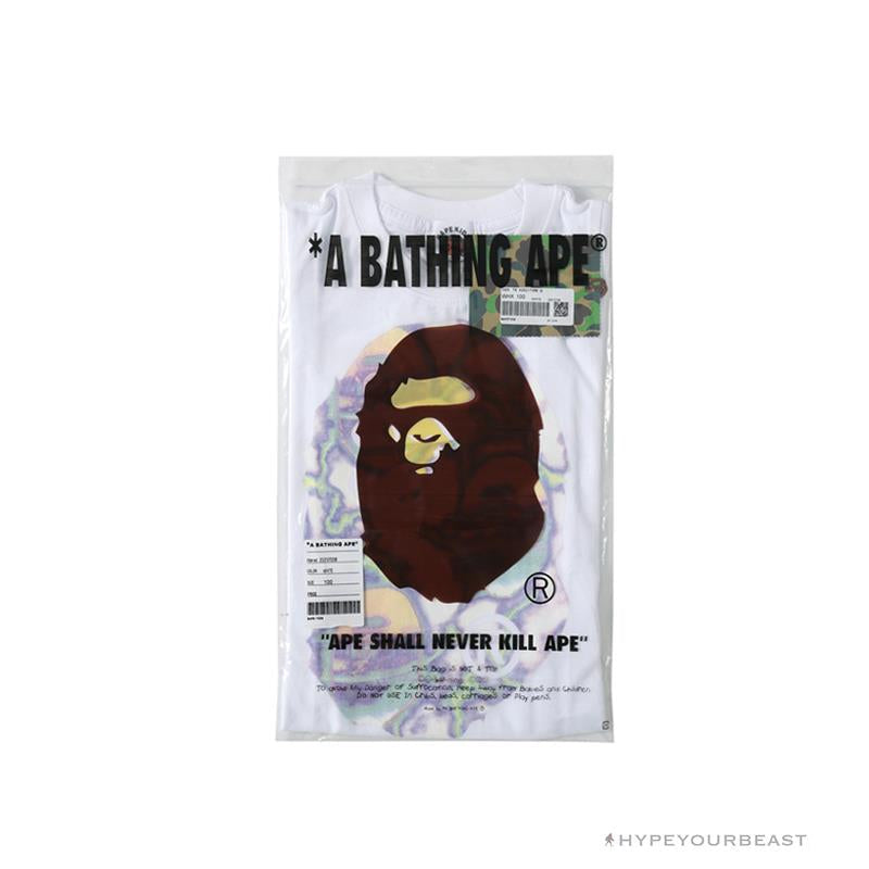 BAPE Great Ape Head Symphony Lightning Tee Shirt 'WHITE'