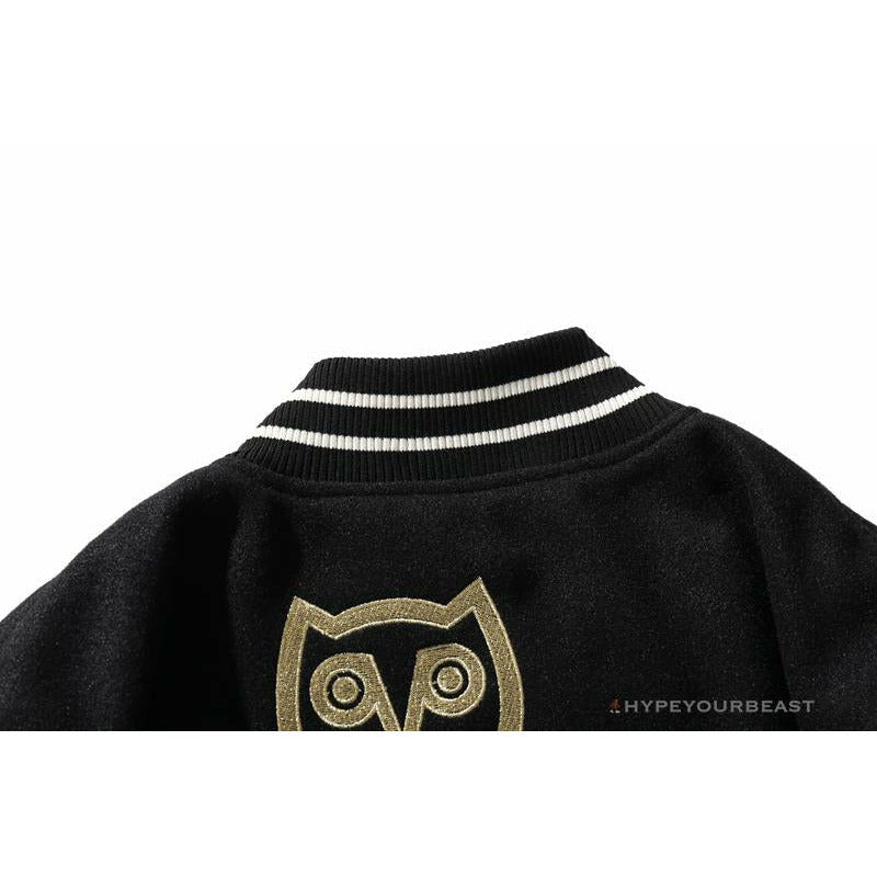 BAPE OVO Patchwork Baseball Owl Jacket