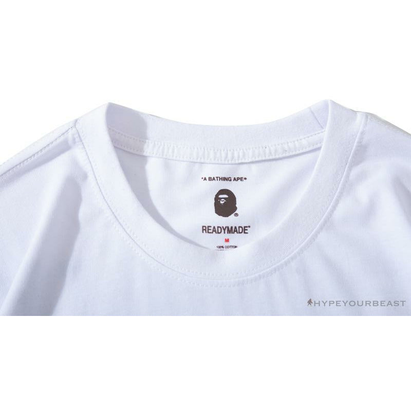 BAPE Readymade Small Bee Camouflage Letter Tee Shirt 'PINK'