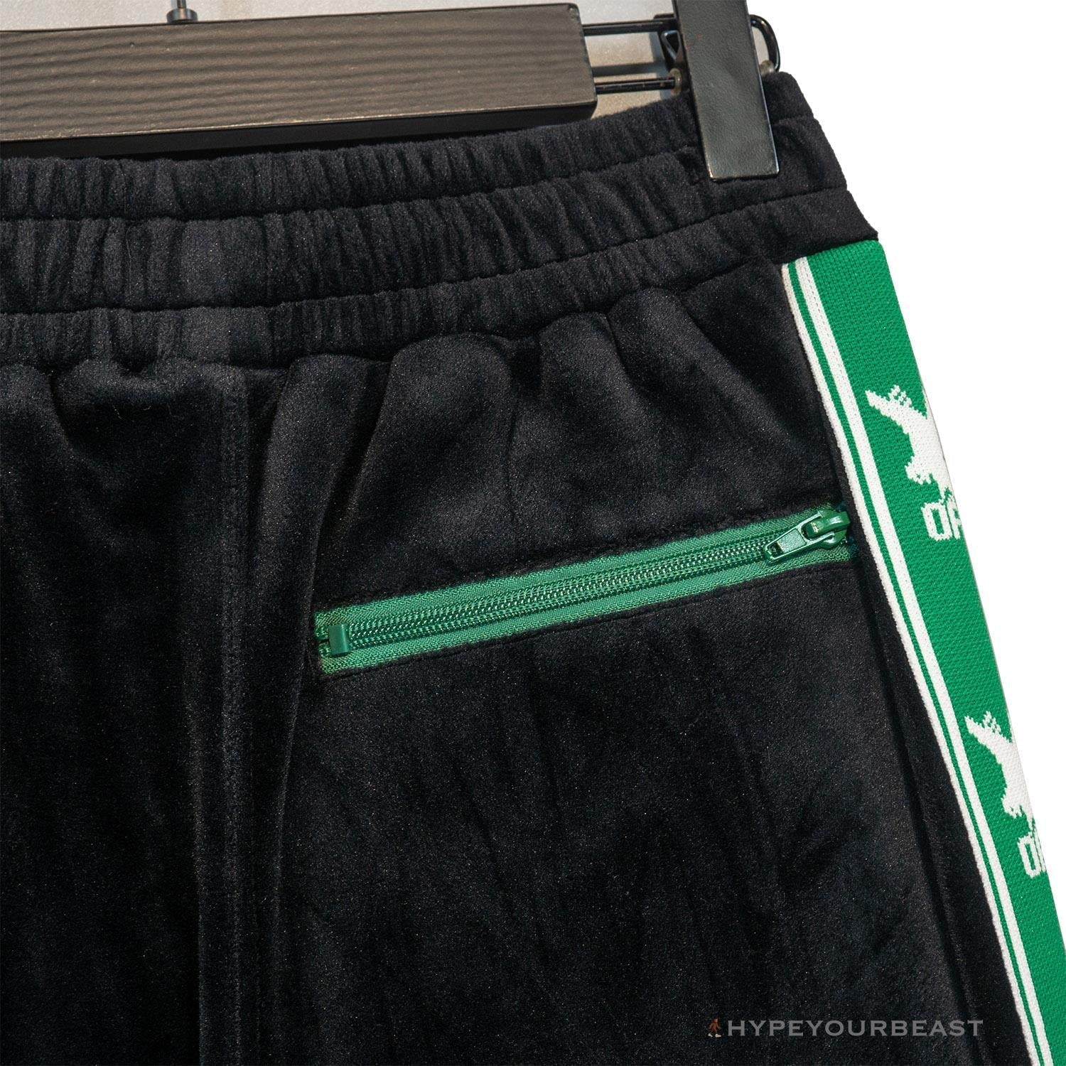 OFF-WHITE Side Webbing Casual Green Letter Pants