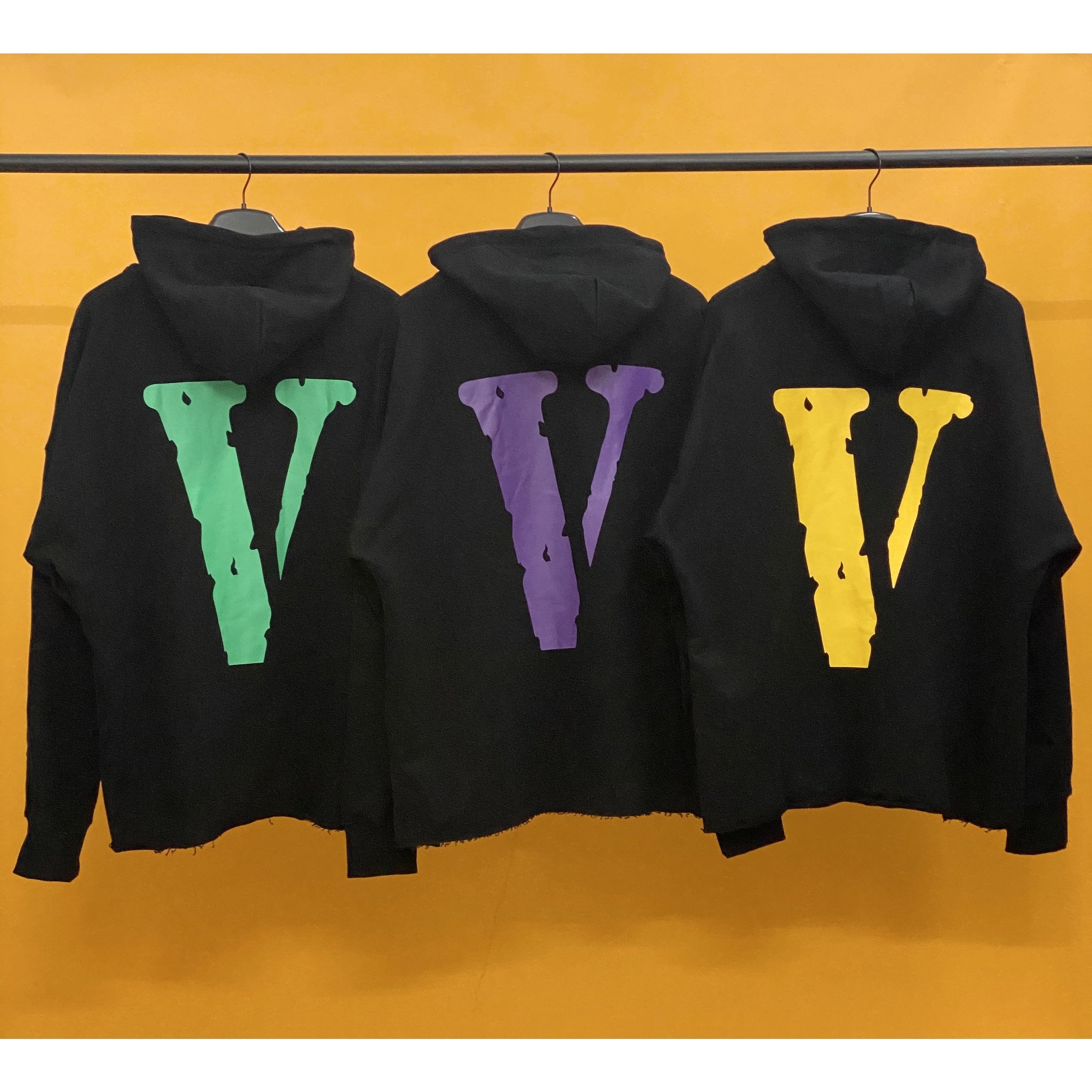 Vlone Green and Black Friends Hoodie