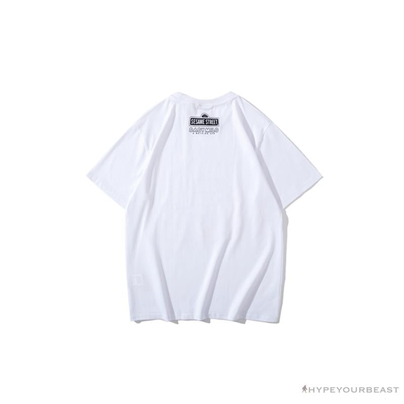 BAPE Baby Milo Sesame Street Carp Streamer Tee Shirt 'WHITE'