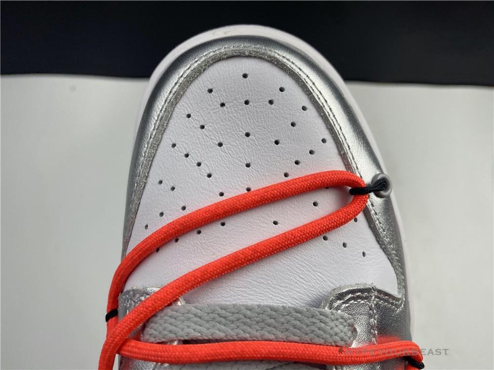 Nike Off-White X Dunk Low 'Metallic Silver’