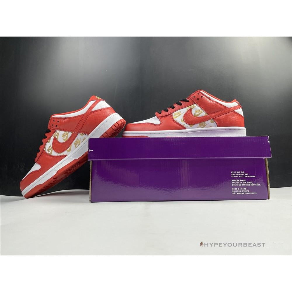 Nike SB Dunk Low Gold Red