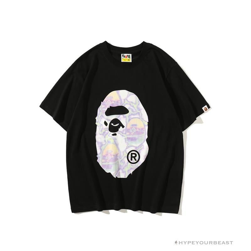 BAPE Great Ape Head Symphony Lightning Tee Shirt 'BLACK'