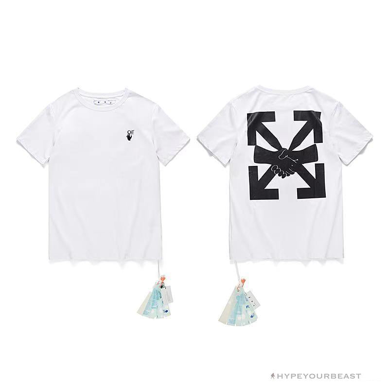 OFF-WHITE Hand Shake Tee Shirt 'WHITE'