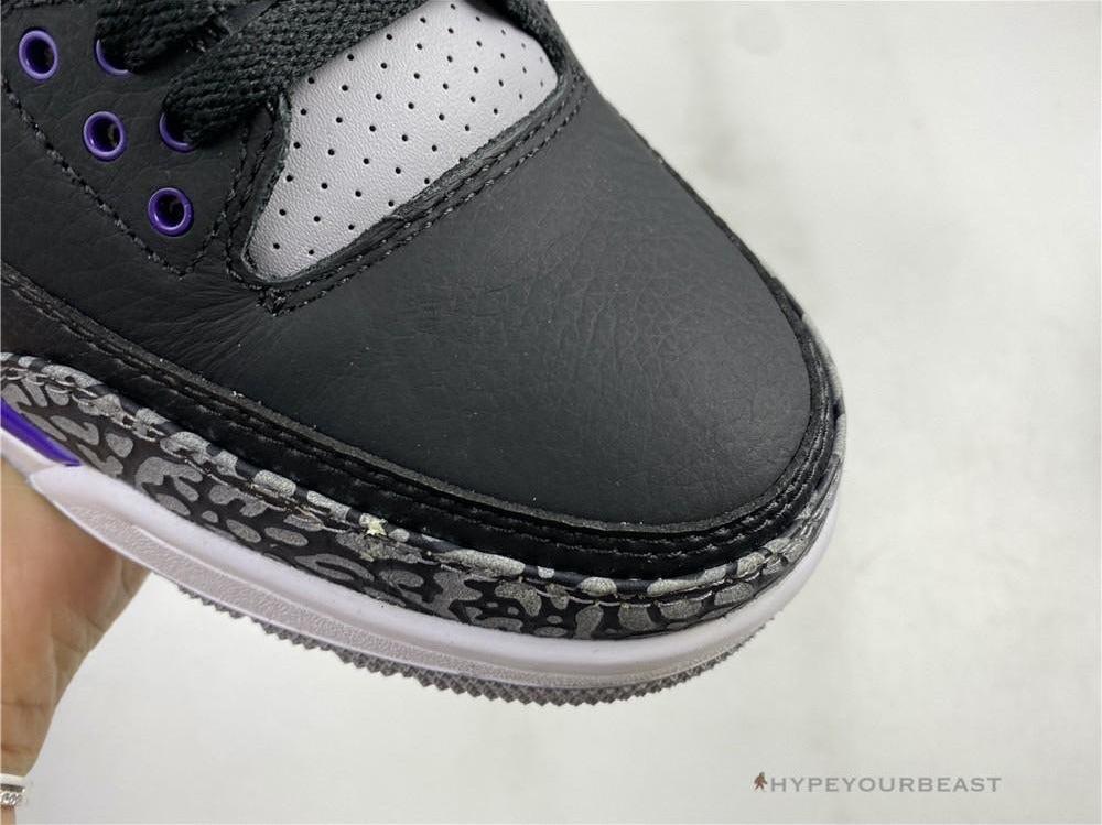 Air Jordan 3 'Court Purple Black Cement'