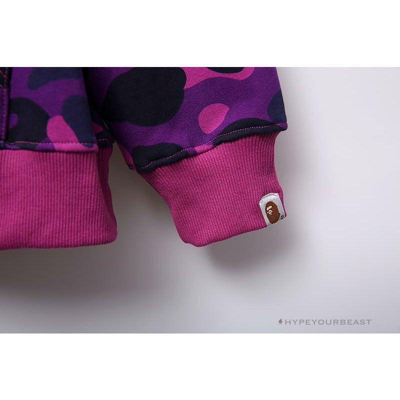 BAPE x Bathing Ape Head Camouflage Hoodie 'PURPLE'