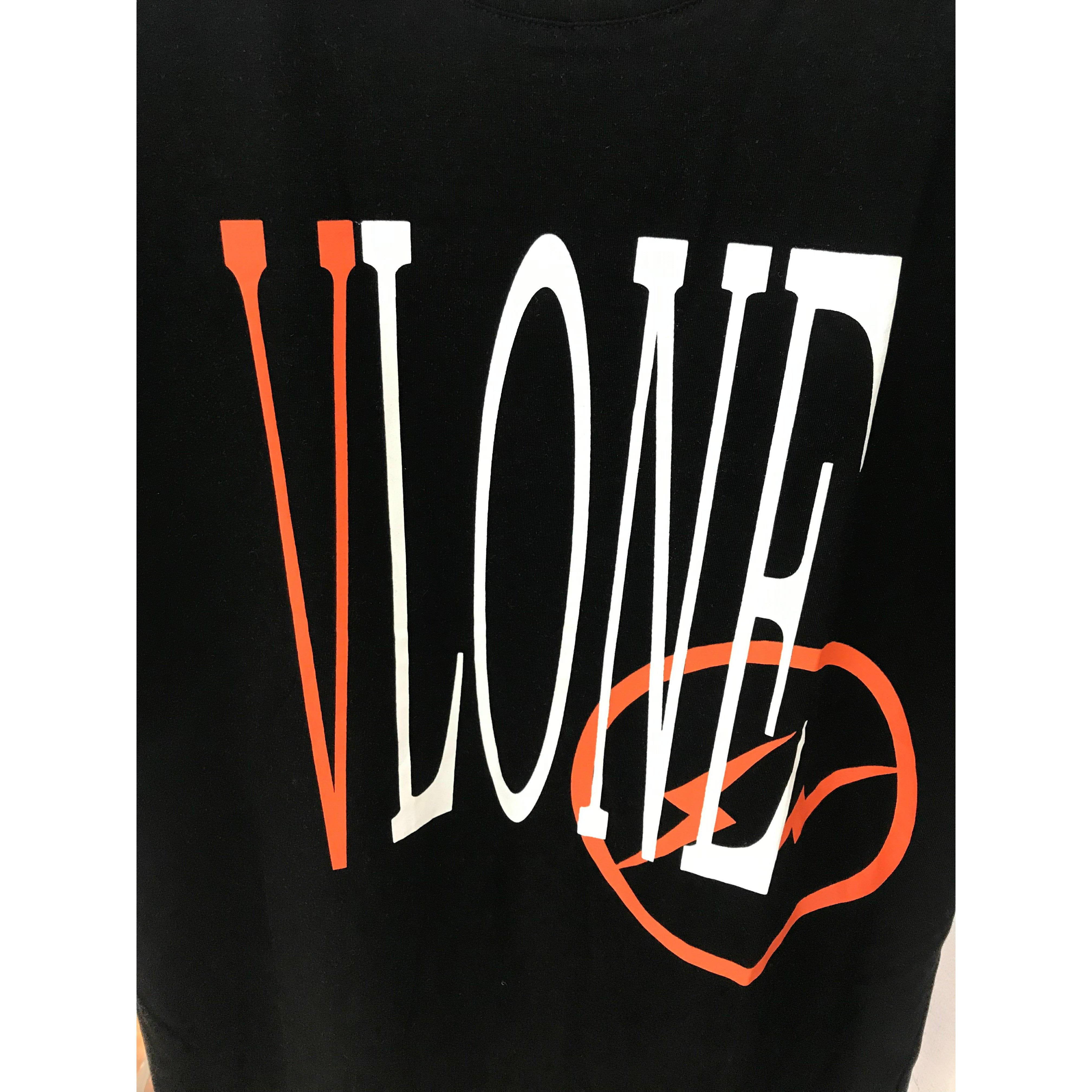 Vlone Orange and Black Tee Shirt