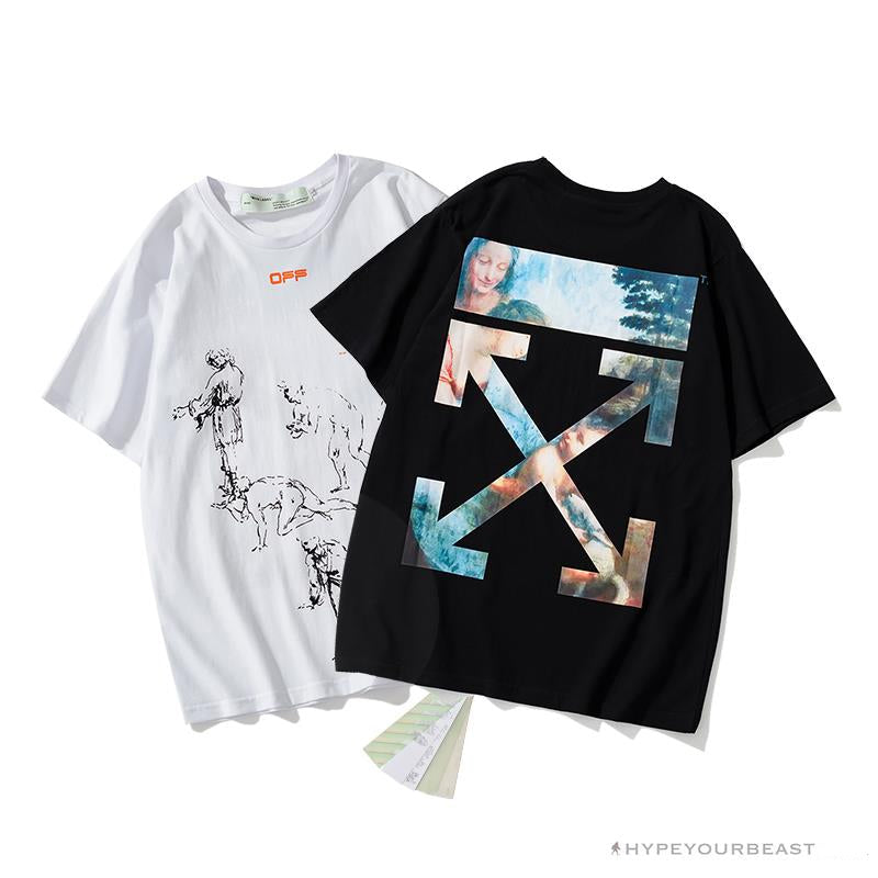 OFF-WHITE The Virgin and Child with Saint Anne Tee Shirt 'BLACK'