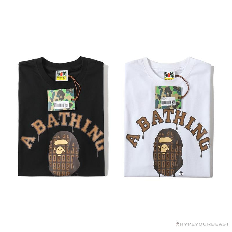 BAPE Valentine's Day Chocolate Ape Head Tee Shirt 'WHITE'