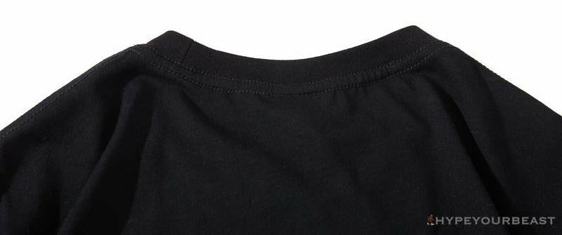 BAPE Baby Milo Blue Shark Hat Little Monkey Tee Shirt 'BLACK'