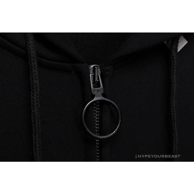 OFF-WHITE Angel Jesus Religious Print Hoodie 'BLACK'