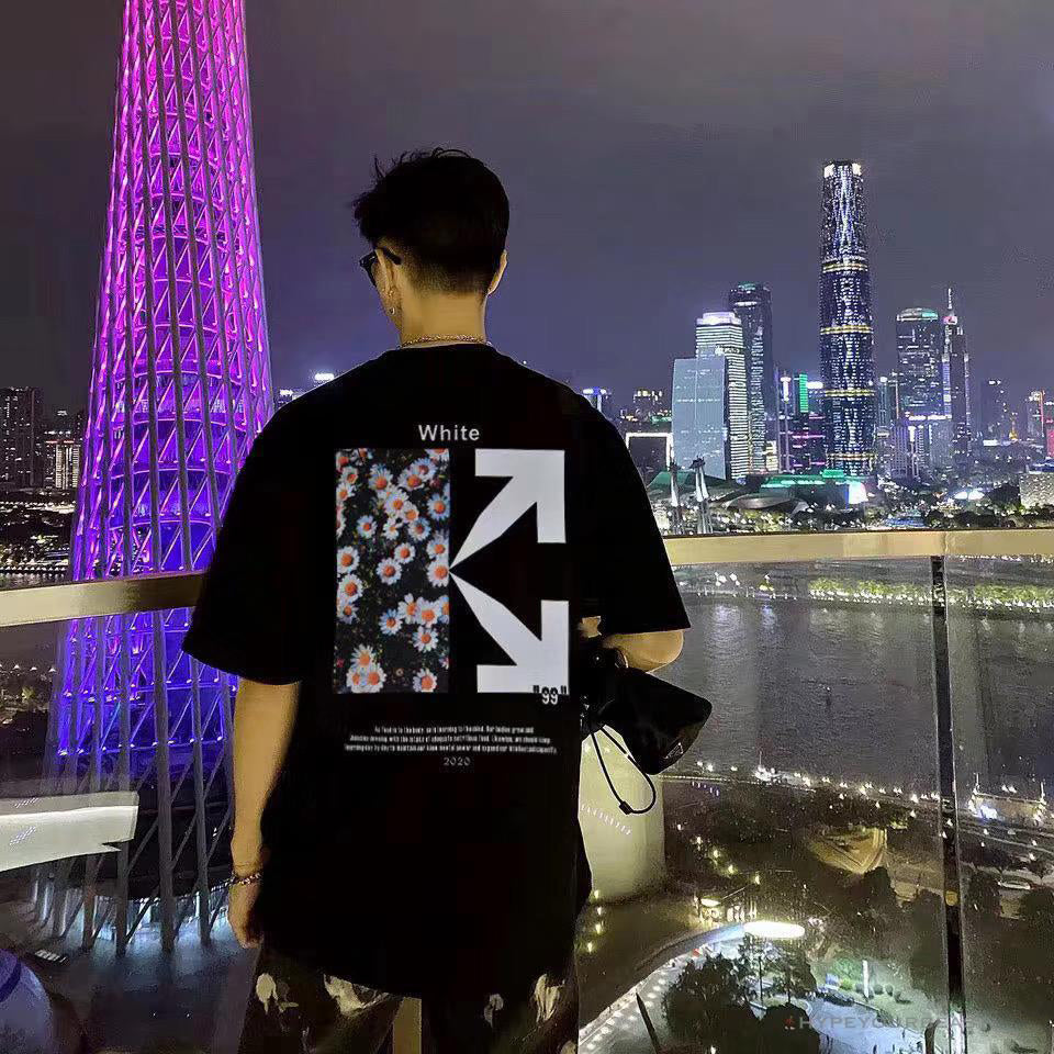 OFF-WHITE Daisy Graffiti Arrow Conley Tee Shirt 'BLACK'