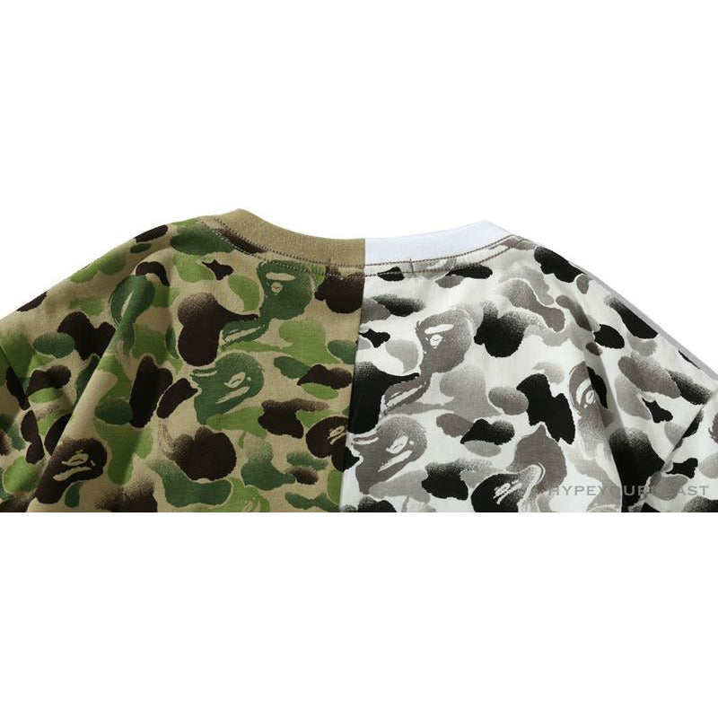 BAPE Chinese Style Ink 10th Anniversary Camouflage Tee Shirt 'Green & White'