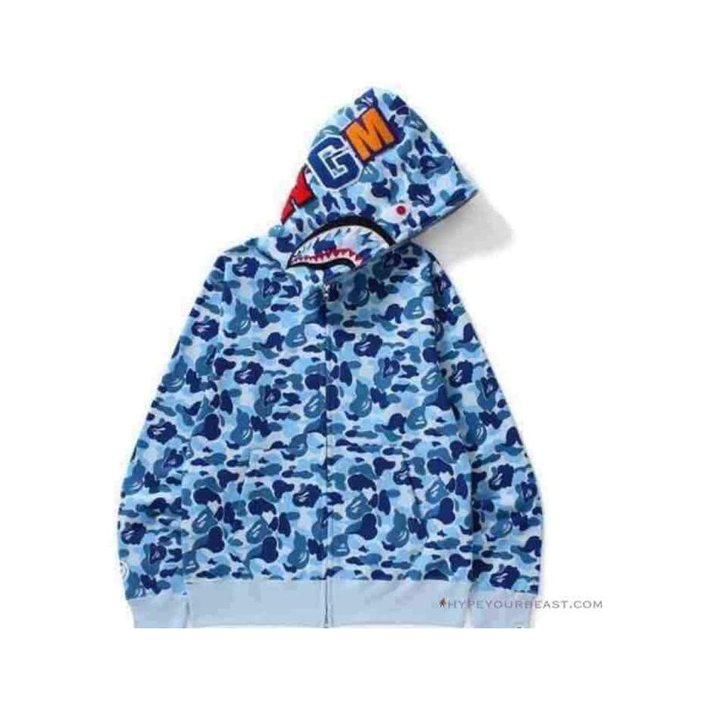Bape Jacket Blue Camo